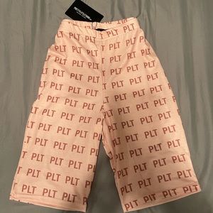 Pink Biker Shorts pretty little thing shorts plt logo